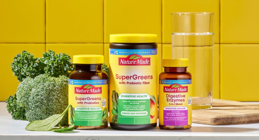 Nature Made Expands Gut Health Portfolio with SuperGreens and Digestive Enzymes
